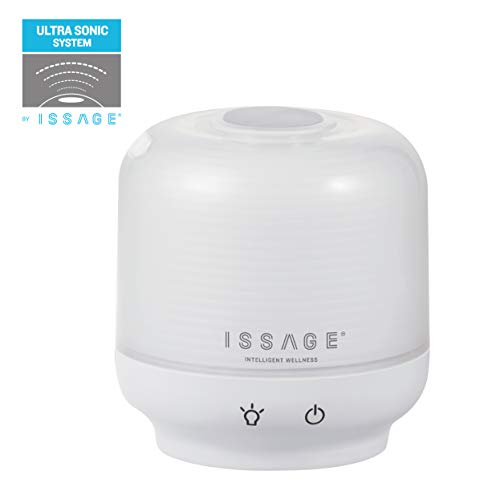 Issage - DAFUN- Difusor de Aroma, Difusor de Aceites Esenciales, humidificador para el hogar Cromoterápia de 7 Colores, purificador de Aire utra Sonic sistem con Dos tamaños para Adaptar la Botella