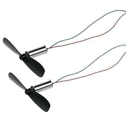 Image of DC 3.7V 612 6x12mm Micro Coreless Motor with Propeller for High-Speed Mini Drones (2 Motors + 2 Propellers)
