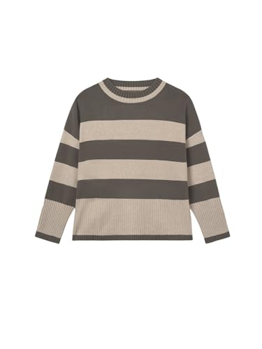 Mayoral Stripes Jumper for Girls Hunt Green