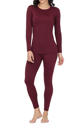 Thermal Underwear for Women Long Johns Base Layer Lounge Pajamas Top Bottom Sets Cold Weather Winter