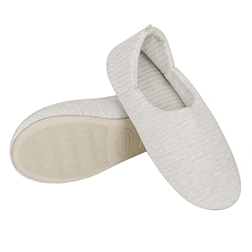 PURFUN Women Comfy Lightweight Cotton Slippers Non-Slip Slip-On Warm Indoor House Slippers with Closed Back, Washable Cozy Closed Toe Bedroom Shoes Office Flight Spa Booties Footwear3