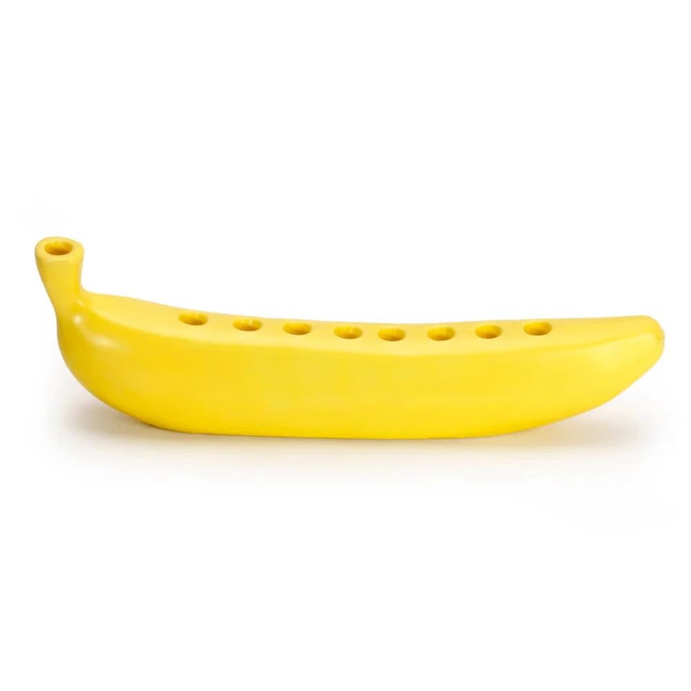 CTRLZS Banana Shaped Candlestick Tabletop Candlestick Ornament Banana Candlestick Hanukkah Candlestick Holiday Decoration