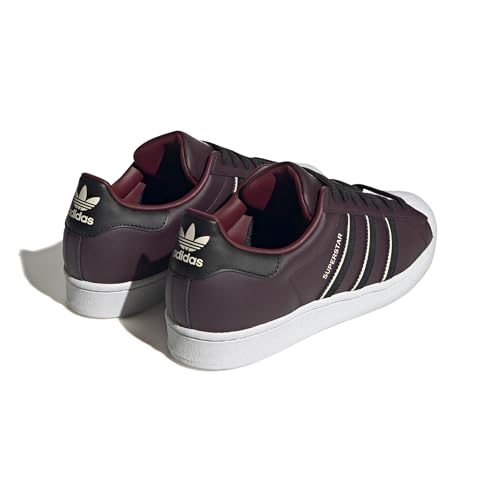 Image of adidas Originals Mens Superstar Shadow Maroon /Shadow Red /Black 9.5