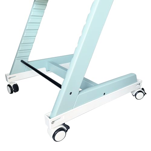 Image of Wheels Compatible with Stokke Tripp Trapp High Chair, with Safety Locks,360 Rotation, Silent Casters,Convenience,No Drilling Required Undamaged Your Highchair(White)