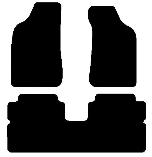 1985-1989 Toyota 4Runner Custom Carpeted Floor Mats (Black)