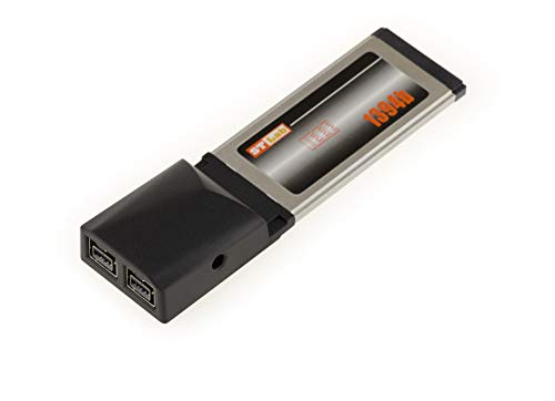 Kalea-Informatique – Scheda Express Card (ExpressCard 34 mm) – 2 porte FireWire 800 IEEE1394b – Chipset TI 22138bzay