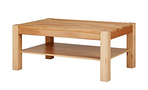 Möbeldesign Team 2000 GmbH Couchtisch Wohnzimmertisch kernbuche massiv, geölt, 1202-43