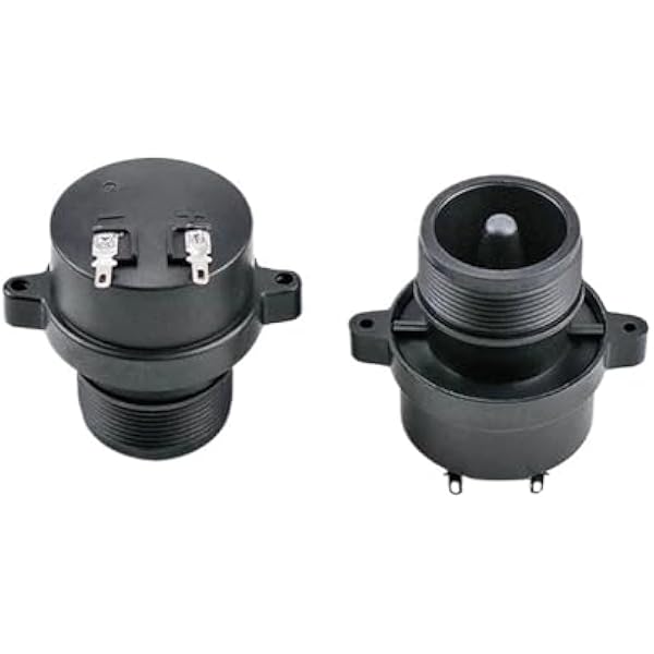 Updated Outdoor Speaker Tweeter With Coil Piezoelectric Ceramic Round Horn Treble Accessories 2K-27KHZ 2PCS
