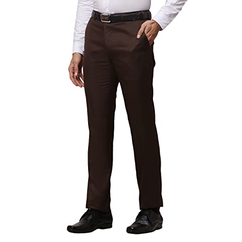 Image of Raymond Men's Slim Fit Mid Rise Trouser