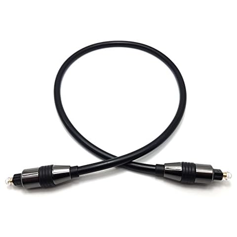 MainCore 50cm Long Black Optical TOSLINK Digital Audio Cable Lead (Available in 0.50m, 1m. 1.5m, 2m, 2.5m, 3m, 5m, 10m, 15m, 20m) (0.50m) Cover