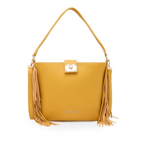 Image of Caprese Cindy Hobo, Yellow-Medium | Stylish Shoulder Bag for Women | Spacious Compartment | Perfect for Casual & Daily Use