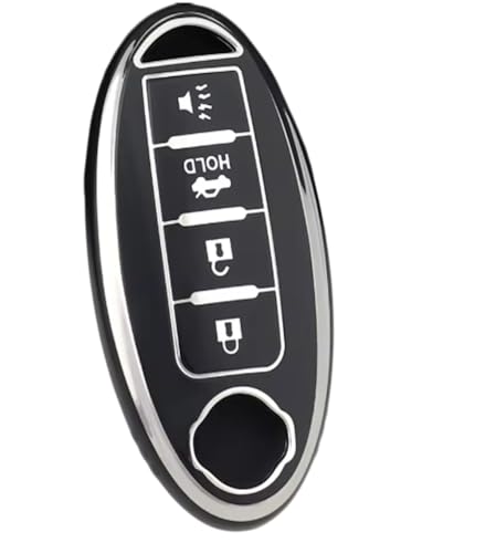 Capa Protetora de Silicone Luxury para Chave Nissan Sentra, Versa, Kicks, Frontier, Livina, Leaf, Tiida (04 BOTOES)