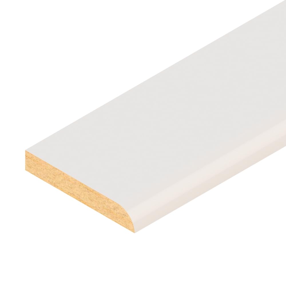 Bullnose Skirting Board White Primed Pine (6, 80cm)