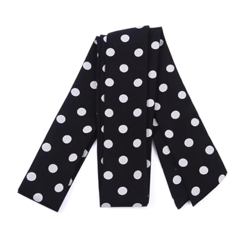 Tong Gu Women Chiffon Polka Dot Waist Belt Sash Ribbon Scarf Tie Waistband