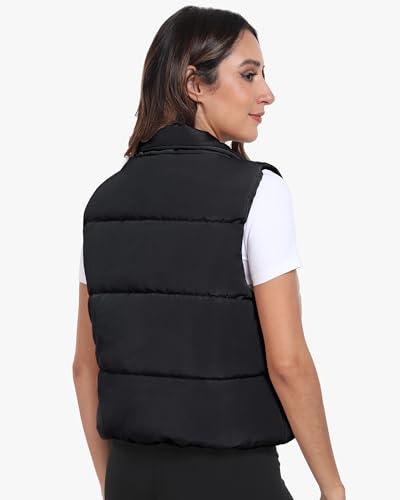 Memorose Puffer Vest for Women Winter Outwear Jacket Cropped Sleeveless Lightweight Fashion Fall Coat with Pockets4
