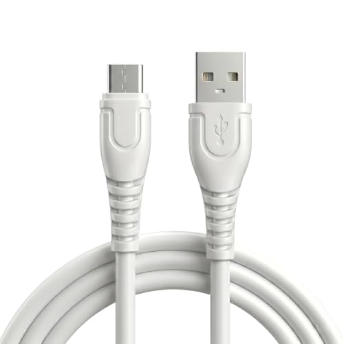 Image of High-speed USB-C cable for Galaxy S21 FE - 33W Power, 1MTR, White, Pull-Resistant Cable, Connector Protection Design, Flexible Cable