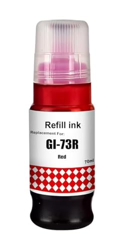 Image of GI-73 Ink Bottle Compatible for Canon Pixma G570, G670, G550, G650, G620 Printers (GI-73 Red Ink 1 Pcs)