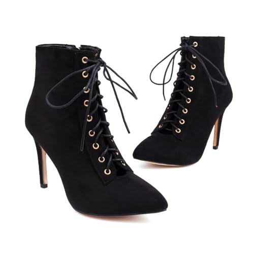 Bottes à la mode pour femmes bout pointu et talons super hauts 9.5cm