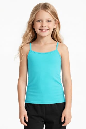 Image of Kurve Girl's Sleeveless Tank Top - Stretch Undershirts Cami Camisole, UV Protective Fabric, Rated UPF 50+ (Made in USA)