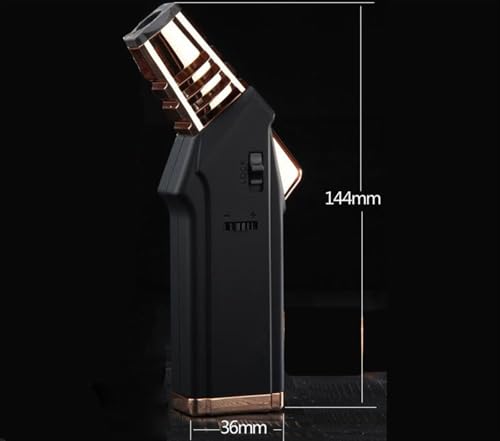Encendedor Butano a Prueba de Viento de Metal Plateado miniatura 6
