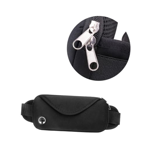 GRIRIW アウトドア用軽量ウエストバッグ 防水製 コンパクト収納 ハイキング ランニング対応 ブラック