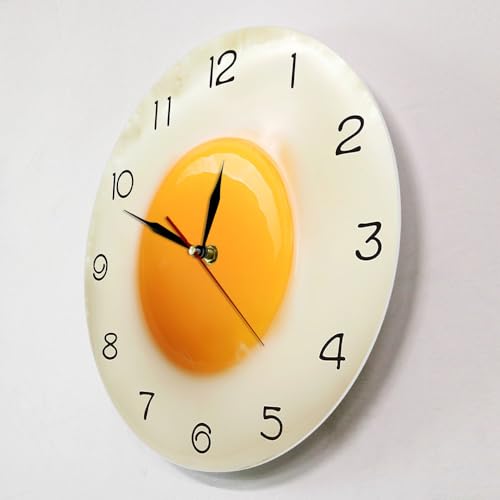 Reloj de Pared Huevos Fritos - Silencioso, Analógico miniatura 6