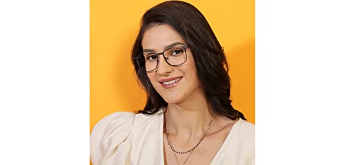Image of VINCENT CHASE EYEWEAR Zero Power Bluecut & Antiglare Computer Eyeglasses For Eye Protection And Strain | Full Rim Square | Men & Women | Small | VC E13045