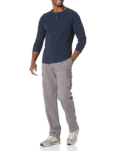 Amazon Essentials Men's Straight-Fit Stretch Cargo Pant (Available In Big & Tall), Dark Grey, 34W X 32L #TOP3