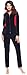 Produktbild Merry Style Damen Velours Freizeitanzug Hausanzug MSMG001 (Marineblau/Rot, 46)