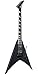 Jackson King V JS32 Electric Guitar - Gloss Black Bundle with Cable, Tuner, Strap, Picks, and Austin Bazaar Instructional DVD