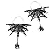 FMR Halloween Spider Web Earrings Spider Earrings Black Spider Dangle Earrings Halloween Theme Earrings Jewelry for Women and Teen Girls