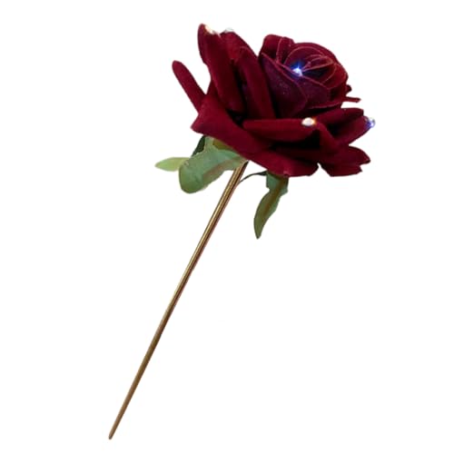 Pince à cheveux élégante chignon fleur rose pic traditionnel