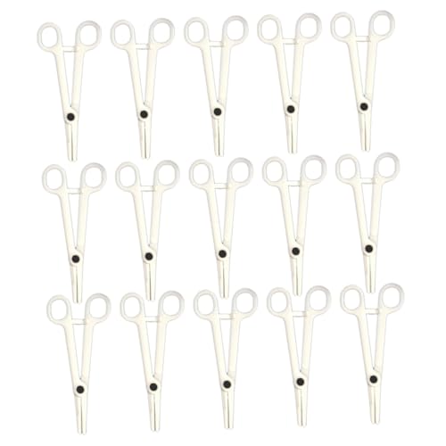 TOVINANNA 25pcs Disposable Piercing Clamps Plastic Forceps Diagonal Pliers for Body Piercing Strong Helper Tool