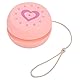 JoJo Holz Yoyo Ball - Pädagogisches Spielzeug Für Anfänger Kinder, Geschwindigkeit Ball Rückkehr Für Geschenke Weihnachten (Rosa Herz)
