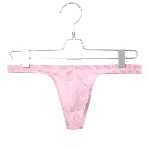 Men's Sexy Transprant G-String Thong Underwear Low Rise See Through Striped Panties3