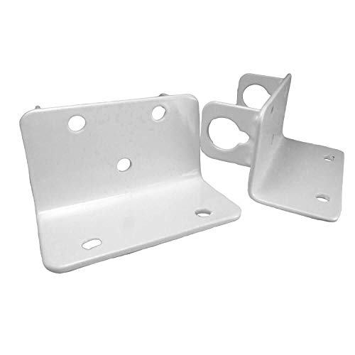 36" Vinyl Fence Gate Drop Rod(White) -Aka Gate Drop Pin, Cane Bolt-Drop Rods For Securing One Of The Double Gates To The Ground So The Other Can Be Latched To It-Powder Coated Gate Hardware #TOP2