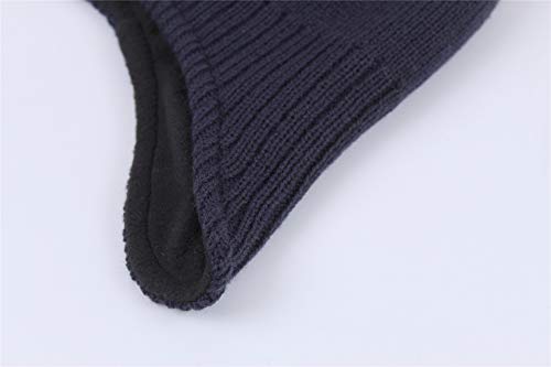 Image of Connectyle Mens Warm Winter Hats Fleece Lined Earflap Hat Daily Beanie Watch Cap