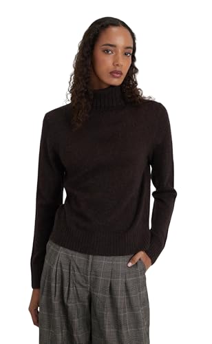 Image of Style & Republic Women's 100% Cashmere Turtleneck Sweater, Regular Fit, Premium Knit Jumper for Autumn, Winter and Spring