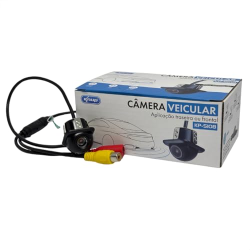 Câmera Ré Veicular Carro Tartaruga Parachoque Van Buggy Triciclo Linha Guia
