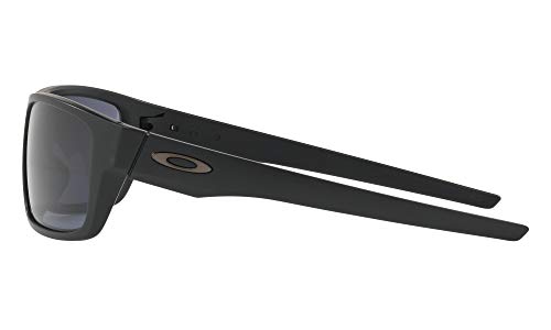 Oakley Drop Point Sunglasses Matte Black with Grey Lens 60mm4