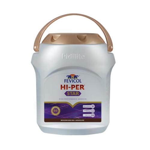 Image of Fevicol Hi-PER Star, 5kg- Technologicaly Advance waterproof woodworking Adhesive, Anti Bubble Formula, Faster Grab, Easy to Use