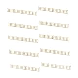 10 Stück Miniaturzaun Modell Modellbahnzaun Figurenmodell Architekturmodell Zaunzubehör Aus Holz Authentische Nachbildung für Hobbyprojekte Geschenkid, Stil A