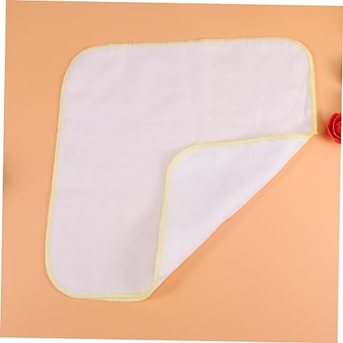 10Pcs Large Yellow Double Gauze Towels Multifunctional Nursing Cloths Small Handkerchiefs Absorbing Drool Towels for Boy Girl2