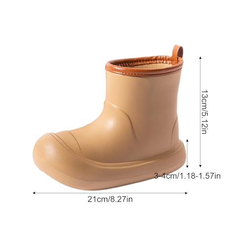 Kids Rain Boots Waterproof Non Slip Rainboots for Outside Traveling Fishing Play Mid Calf Height2