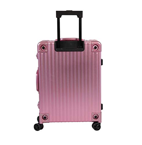 Preisvergleich Produktbild BMUC Make Up Kosmetikkoffer Aluminiumle gierungskasten Intelligenter Touchscreen Bluetooth-Audio Trolley Koffer Friseurkoffer Beauty Case Schminkoffer Multikoffer Alu mit Schublade abschließbar,Pink