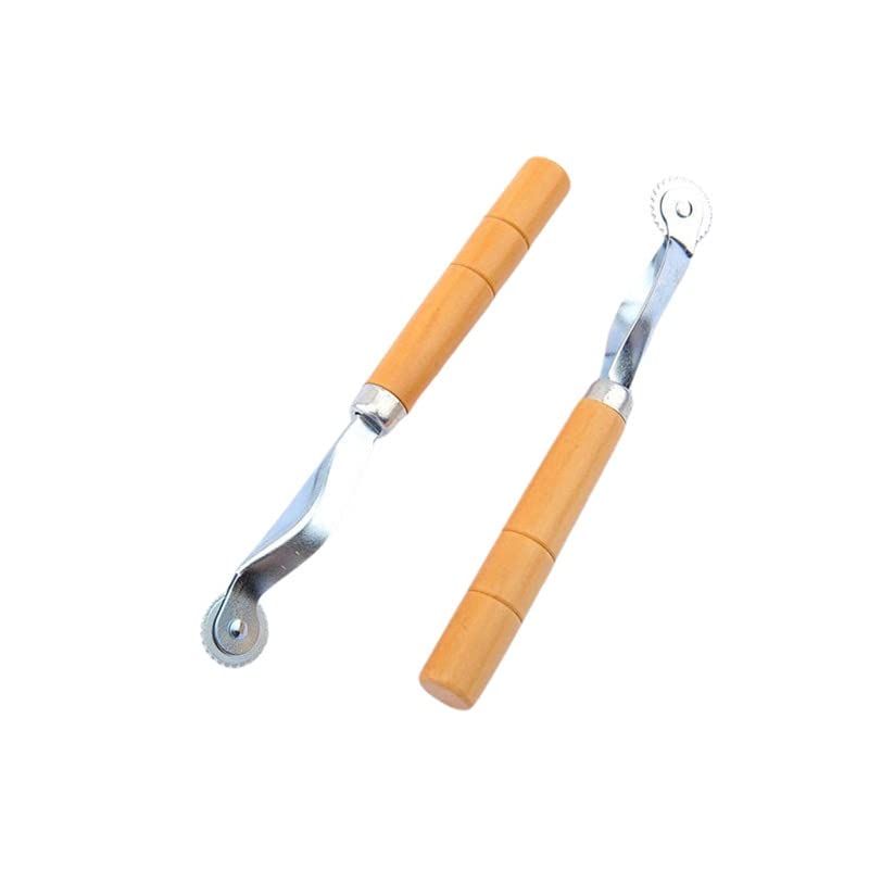 Rotary Cutter Wheel Tool Patchwork Roller Wheel Round Blade Knife Cloth Fabric Leather Craft Cutter DIY Sew Tool - (Color: Light yellow)