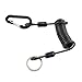 Fishing Pliers Lanyard for Outdoor Use, 7 Strand Wire Spring Rope, Anti Lost Fishing Rope with Stainless Steel Buckle, 2M Long Tool Retention Cord for Lure(1.2M)
