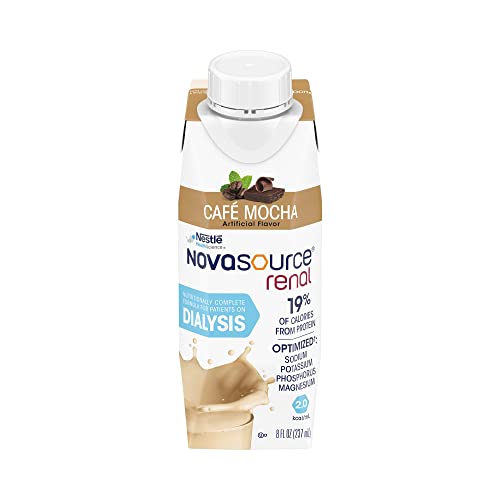Image of Nestle Novasource Renal Nutritionally Complete Formula Cafe Mocha Flavor 8 oz Carton 24 Ct