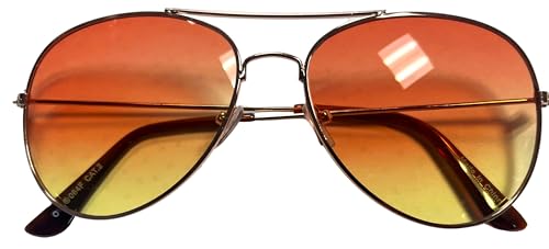 Image of OWL Aviator Pilot Sunglasses for Women and Men Size Medium Gold, Black, Silver, Bronze, Colorful Metal Frame