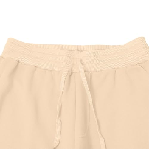 Mens Sweatpants Baggy Straight Wide Leg Cinch Bottom Casual Pants Elastic Waist Workout Athletic Joggers with Pocket2